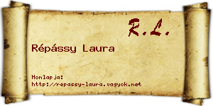 Répássy Laura névjegykártya