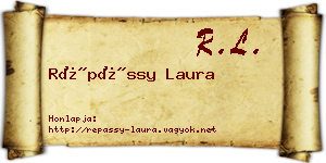 Répássy Laura névjegykártya